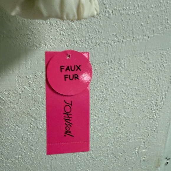 Betsey Johnson White and Gold Kids Puffer Jacket - Picture 7 of 7